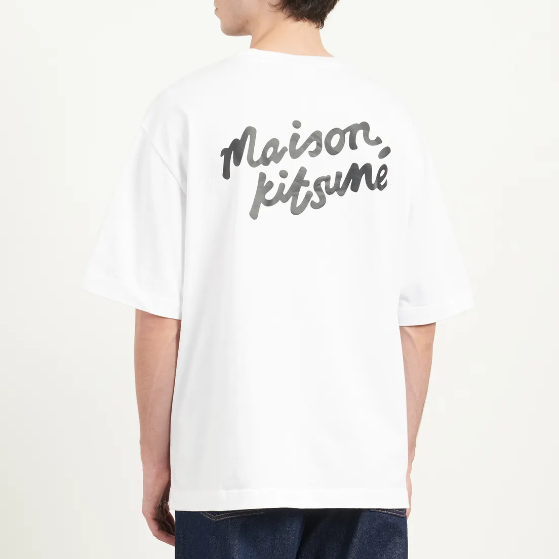 Maison Kitsune Мужская футболка Handwriting Oversize