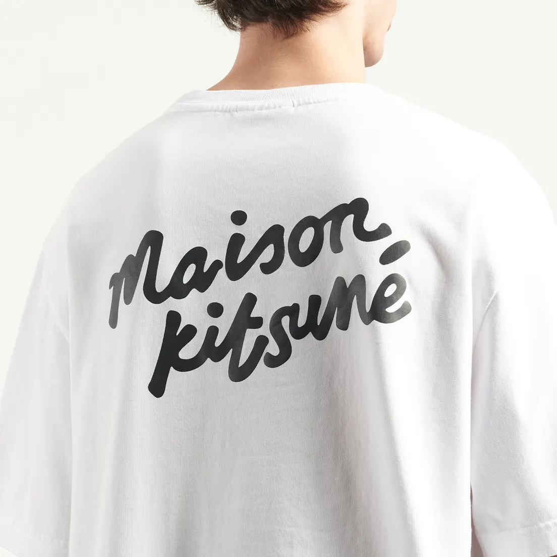 Maison Kitsune Мужская футболка Handwriting Oversize
