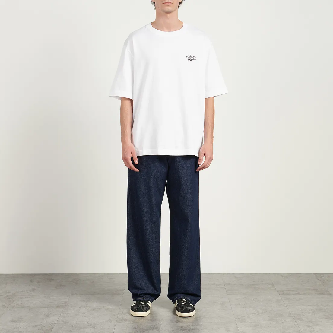 Maison Kitsune Мужская футболка Handwriting Oversize