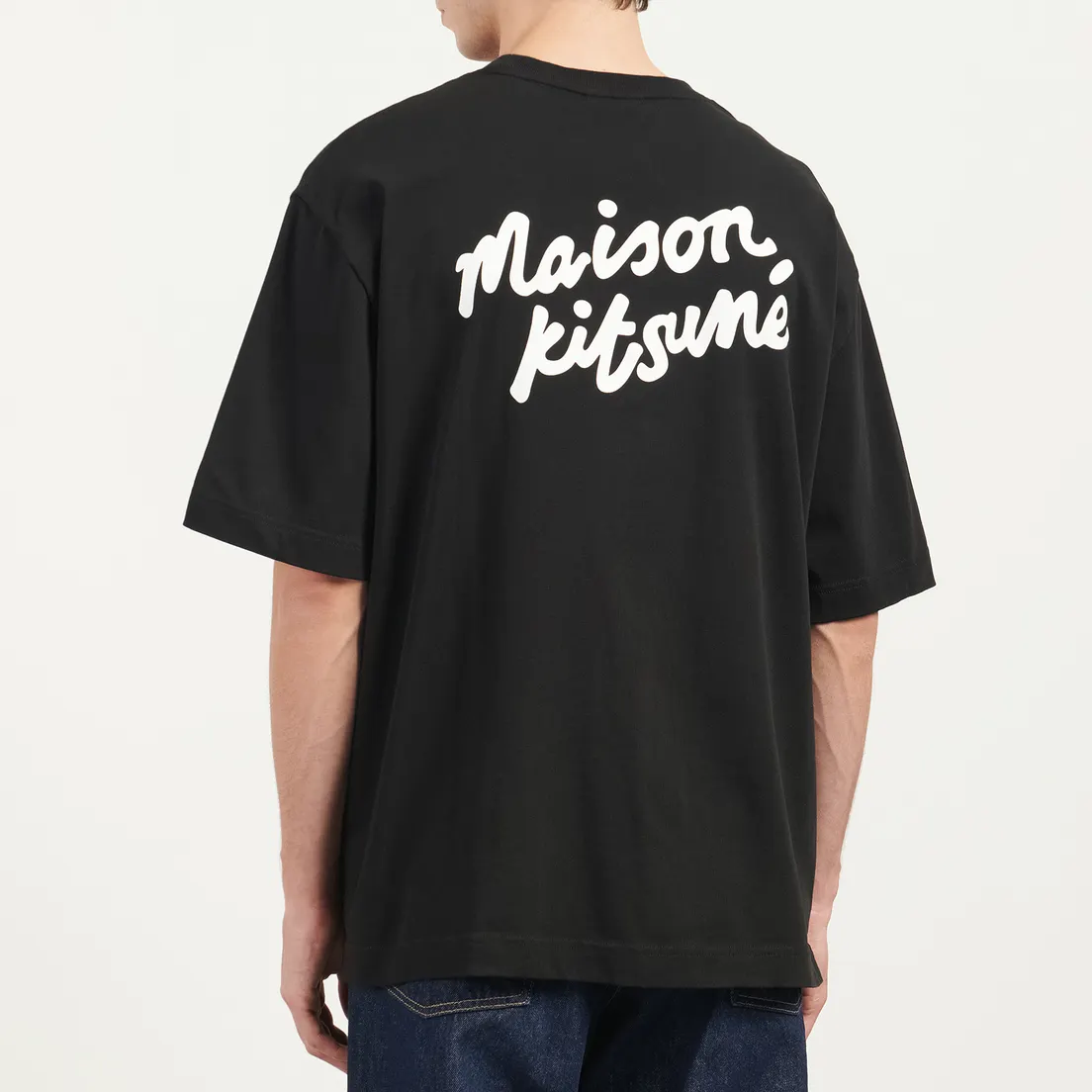 Maison Kitsune Мужская футболка Handwriting Oversize