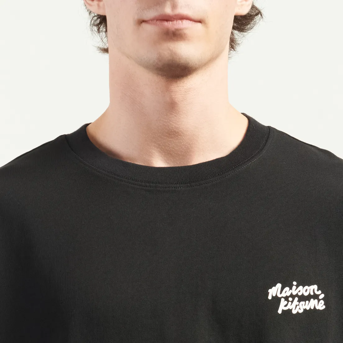 Maison Kitsune Мужская футболка Handwriting Oversize