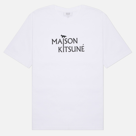 Мужская футболка Maison Kitsune Pillar Comfort, цвет белый, размер M