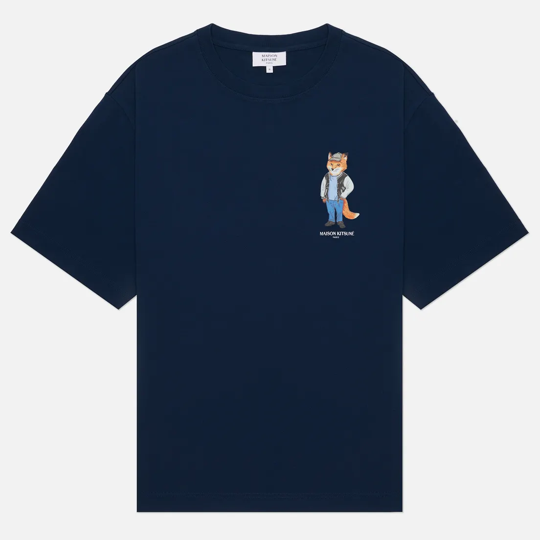 Maison Kitsune Мужская футболка Dressed Fox Oversize