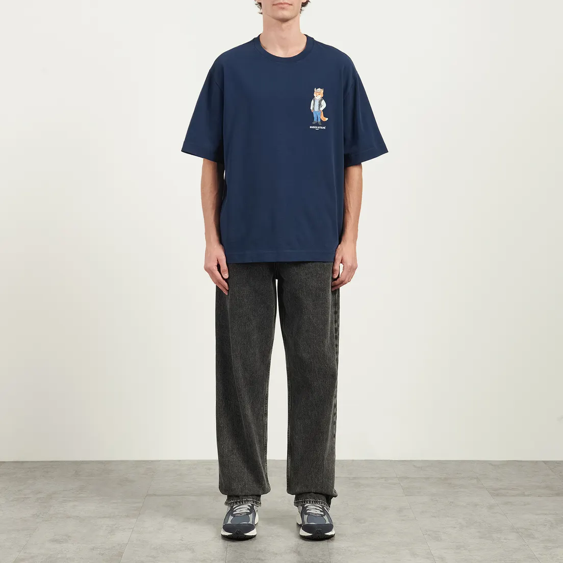 Maison Kitsune Мужская футболка Dressed Fox Oversize