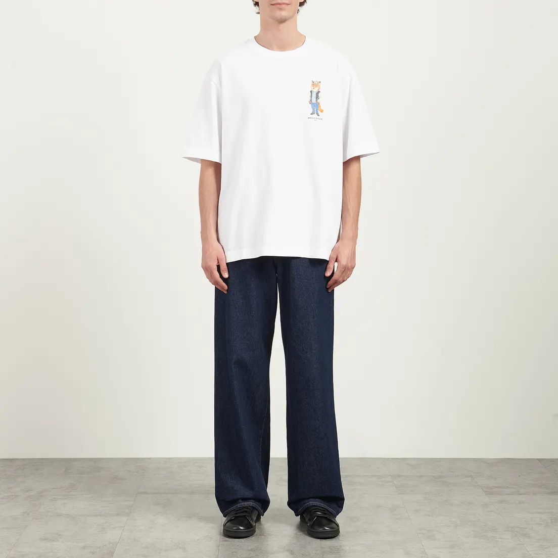 Maison Kitsune Мужская футболка Dressed Fox Oversize