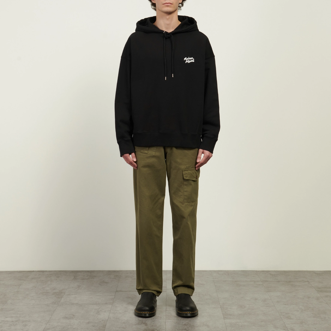 Maison Kitsune Мужская толстовка Handwriting Oversize Hoodie