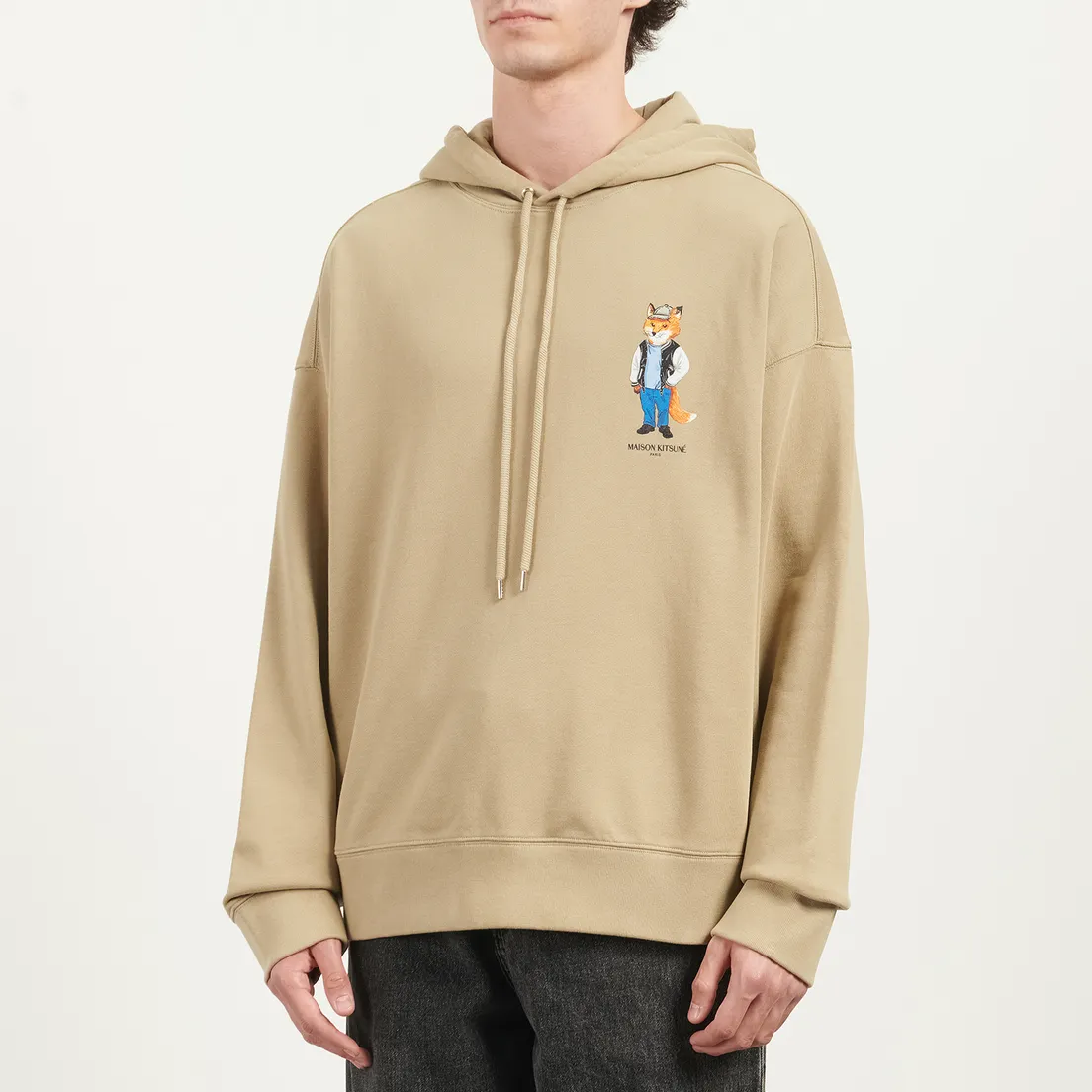 Maison Kitsune Мужская толстовка Dressed Fox Oversize Hoodie