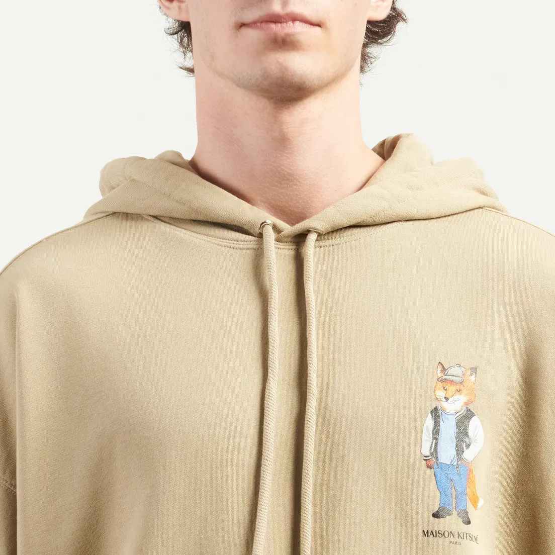 Maison Kitsune Мужская толстовка Dressed Fox Oversize Hoodie