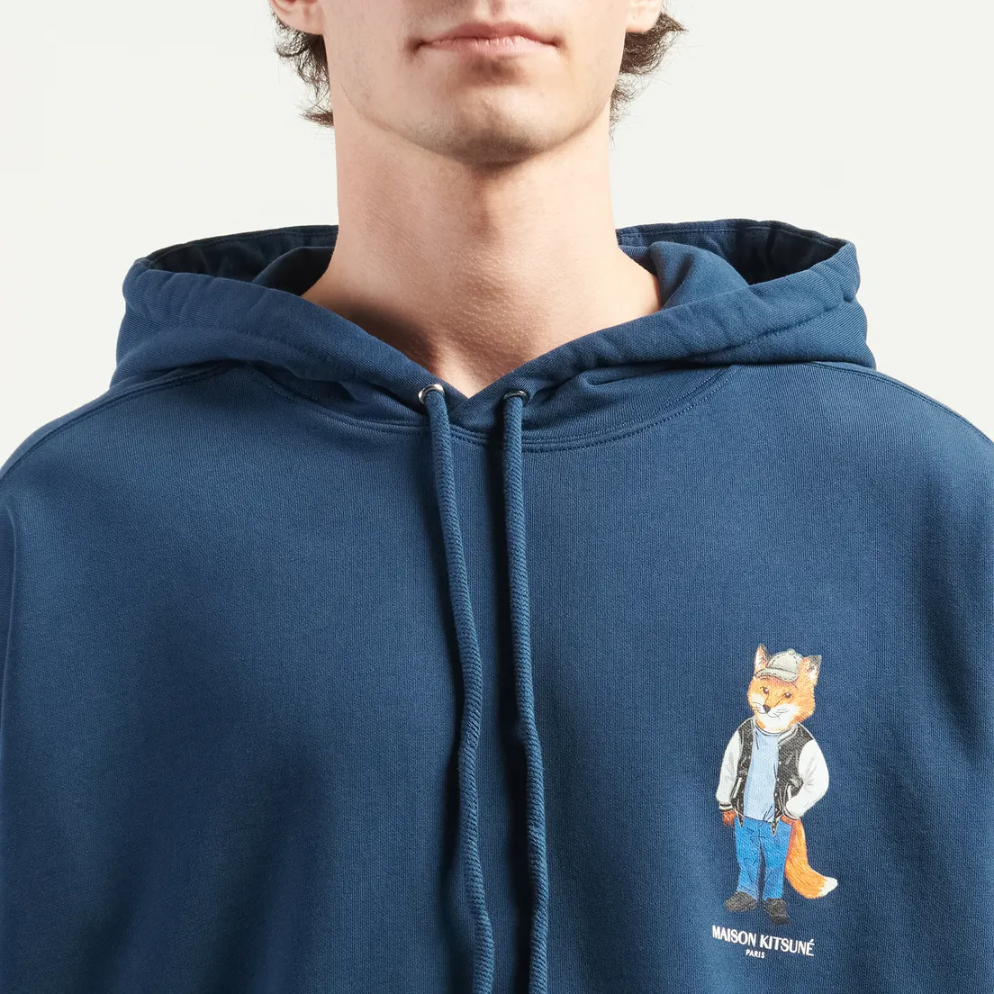Maison Kitsune Мужская толстовка Dressed Fox Oversize Hoodie