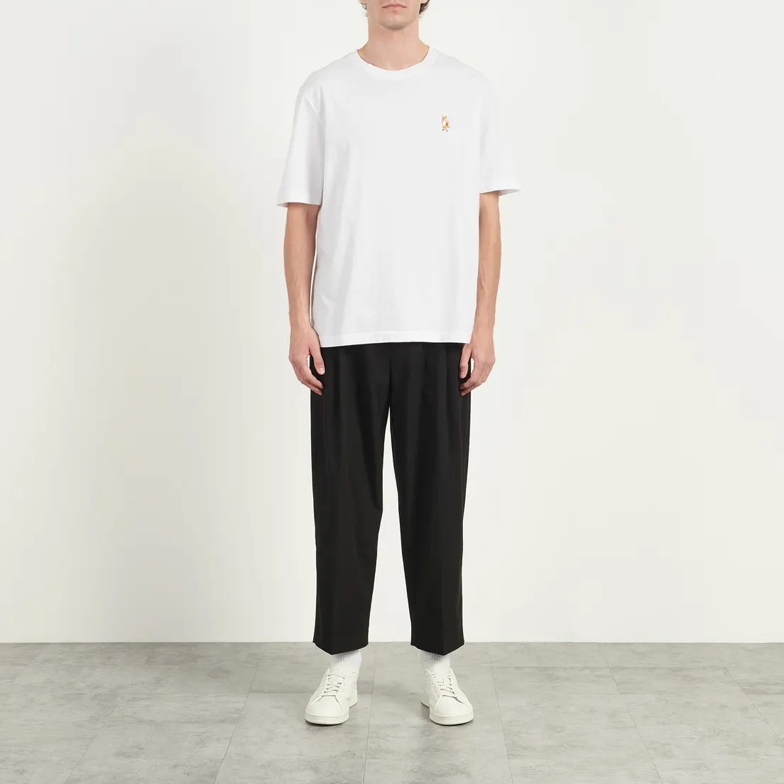 Maison Kitsune Мужские брюки Cropped Pleated