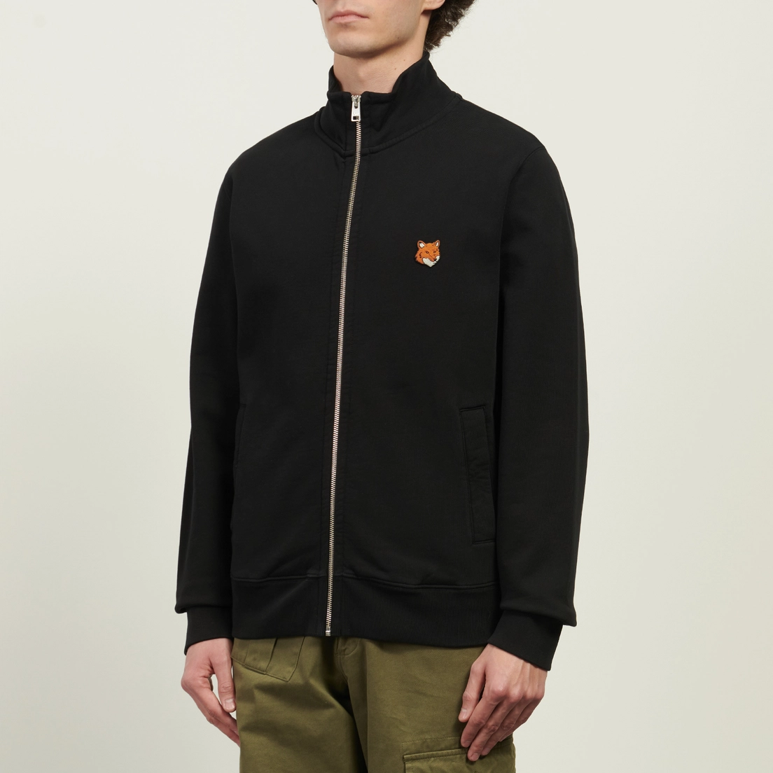 Maison Kitsune Мужская толстовка Fox Head Zipped Regular