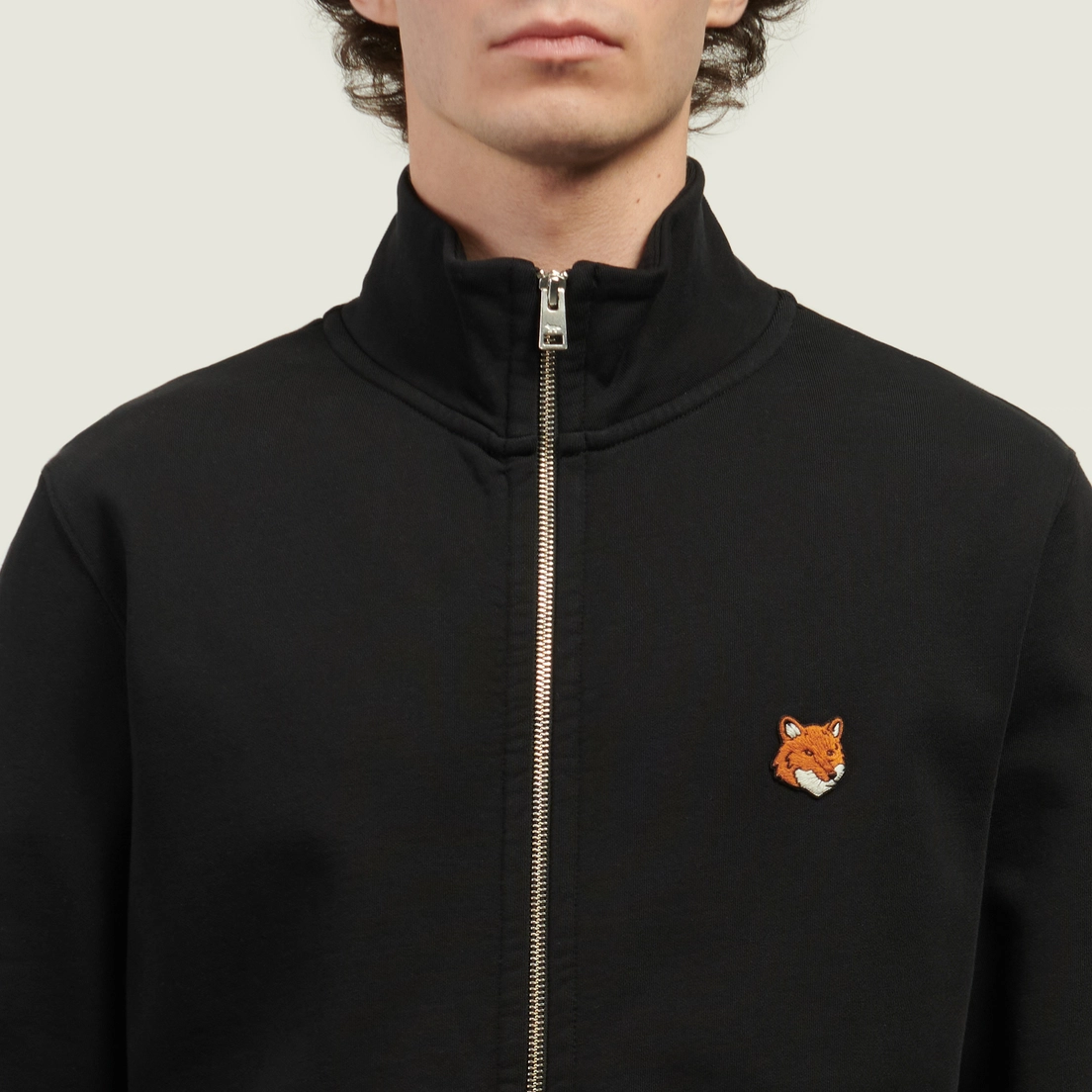 Maison Kitsune Мужская толстовка Fox Head Zipped Regular