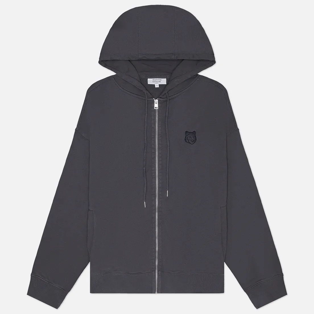Maison Kitsune Мужская толстовка Fox Head Zipped Oversize Hoodie