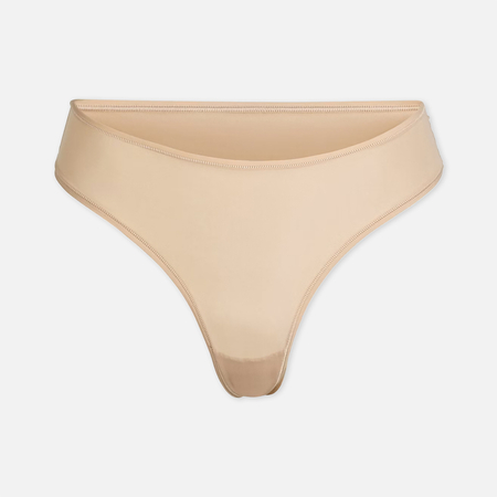 Женские трусы SKIMS Fits Everybody Thong, цвет бежевый