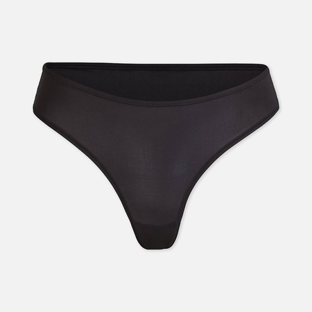 Женские трусы SKIMS Fits Everybody Thong, цвет чёрный