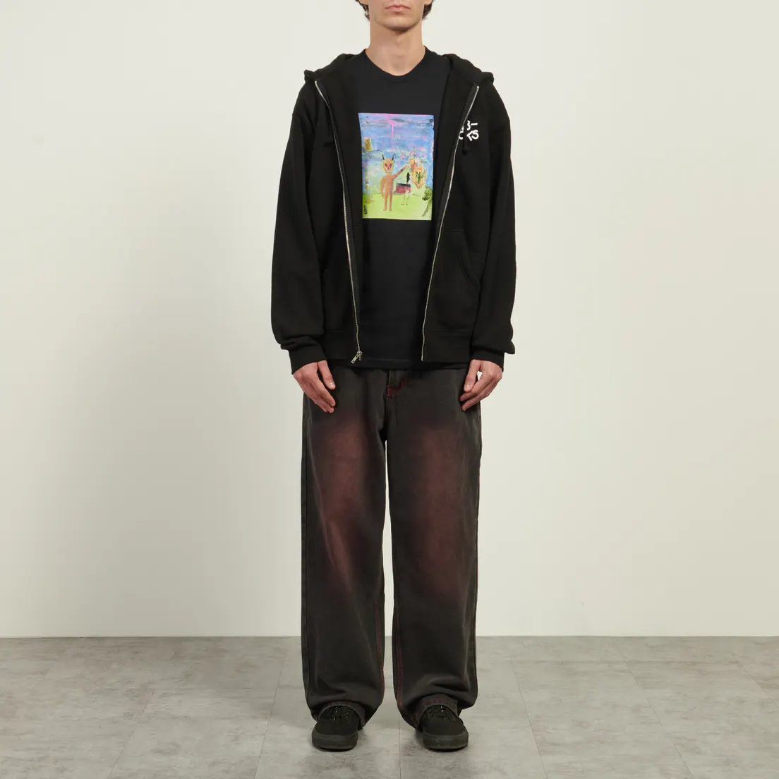 Fucking Awesome Мужская толстовка SK8 Fucks Zip Hoodie