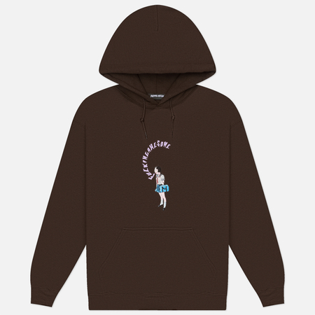 Мужская толстовка Fucking Awesome Mouth Girl Hoodie, цвет коричневый, размер L