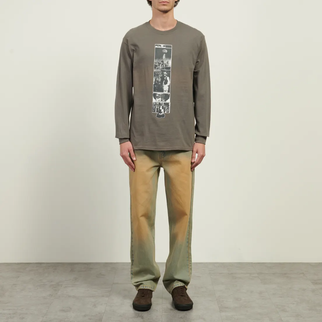 Fucking Awesome Мужской лонгслив 2025 Dill Collage