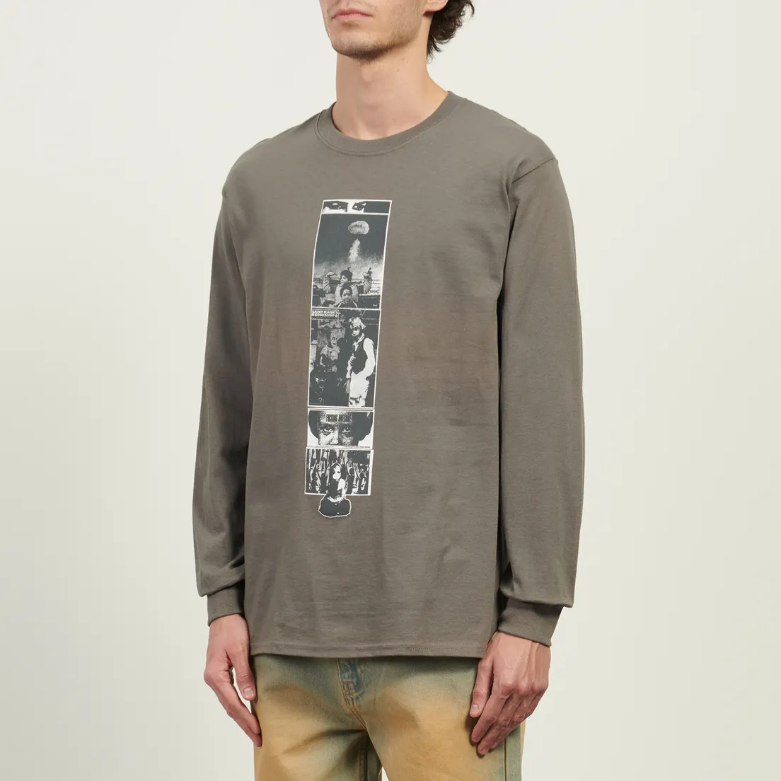 Fucking Awesome Мужской лонгслив 2025 Dill Collage