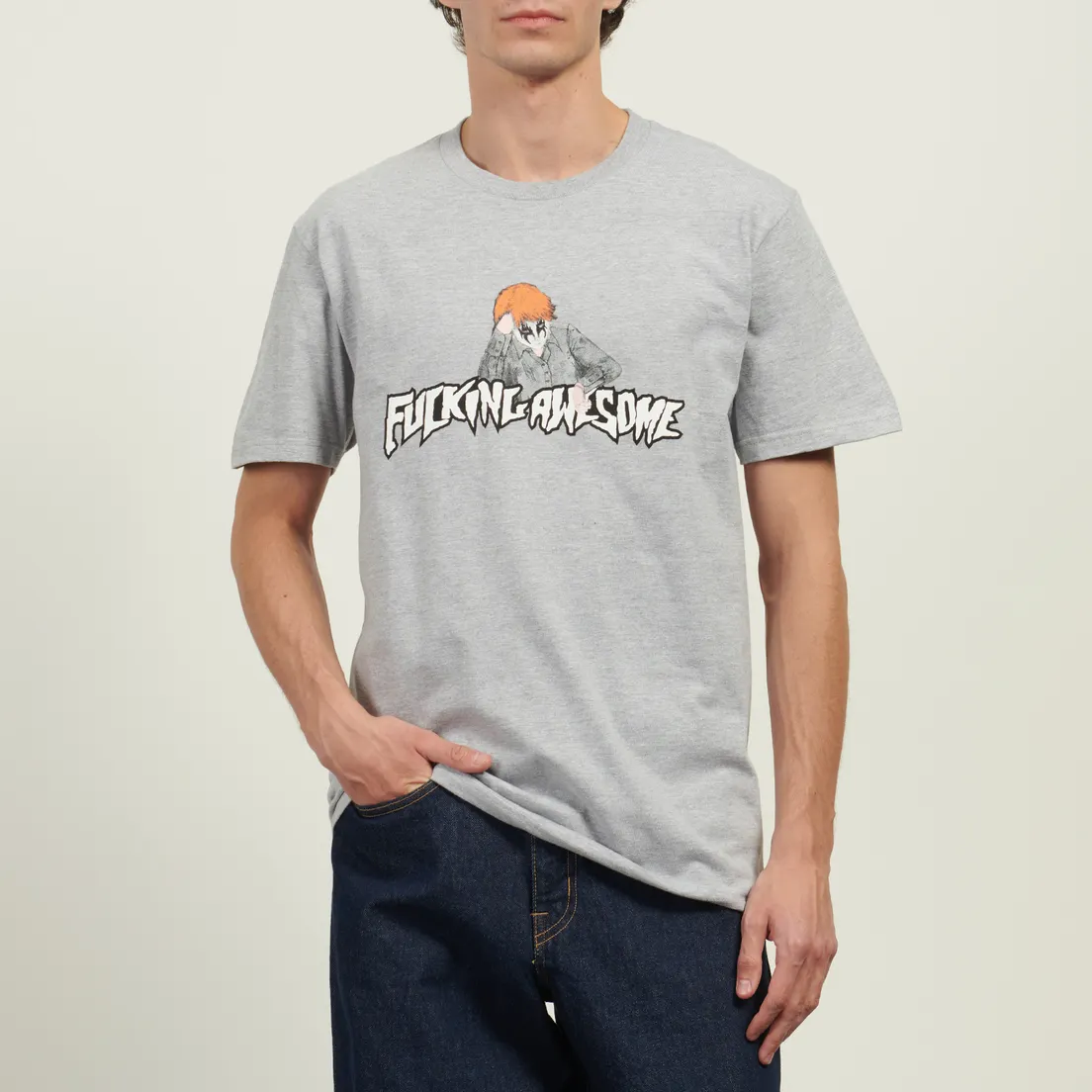 Fucking Awesome Мужская футболка Aidan Painting Stamp Logo