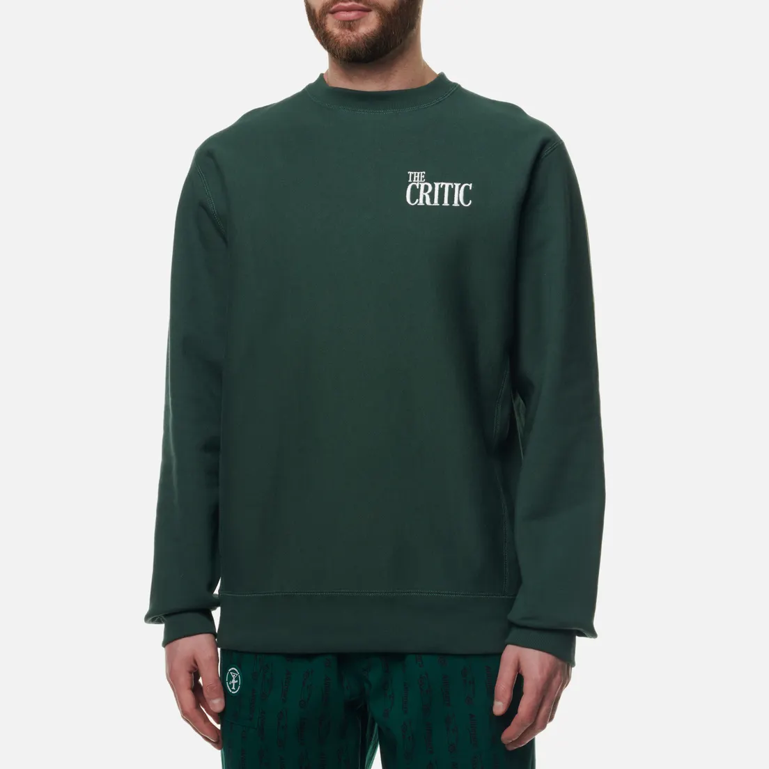Alltimers Мужская толстовка The Critic Heavyweight Embroidered Crew Neck