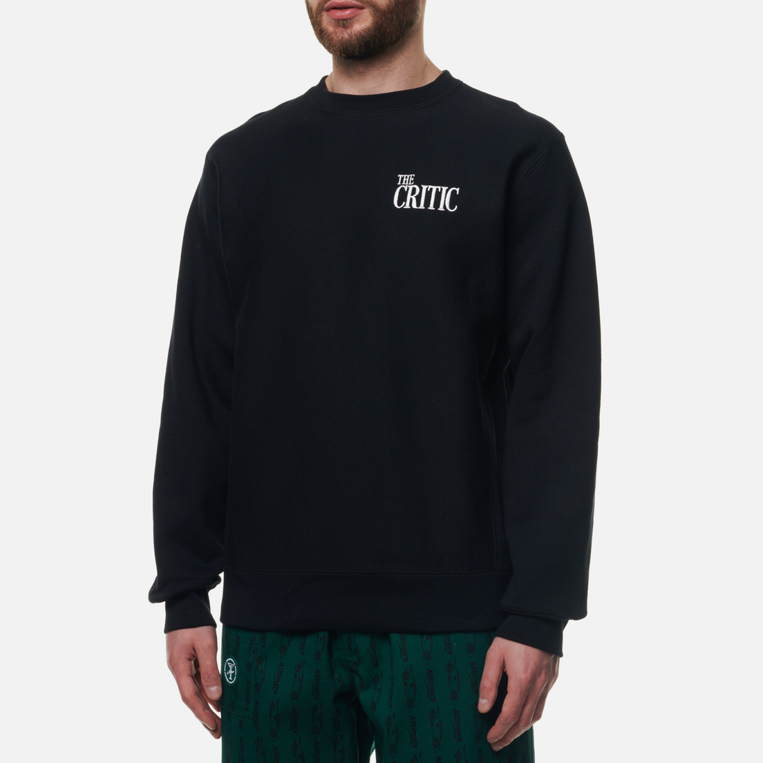 Alltimers Мужская толстовка The Critic Heavyweight Embroidered Crew Neck