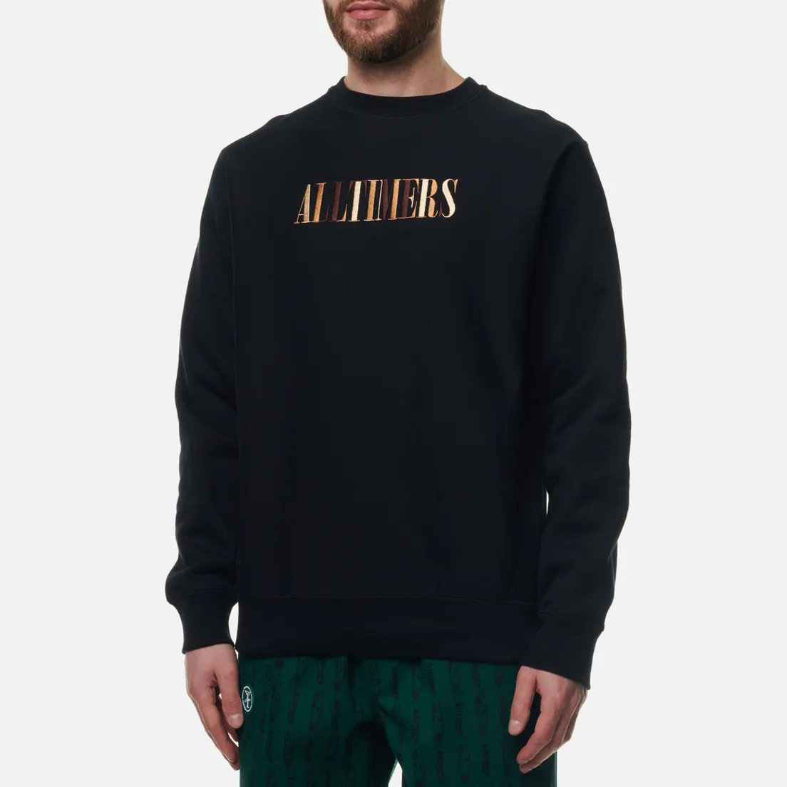 Alltimers Мужская толстовка Midtown Heavyweight Embroidered Crew Neck