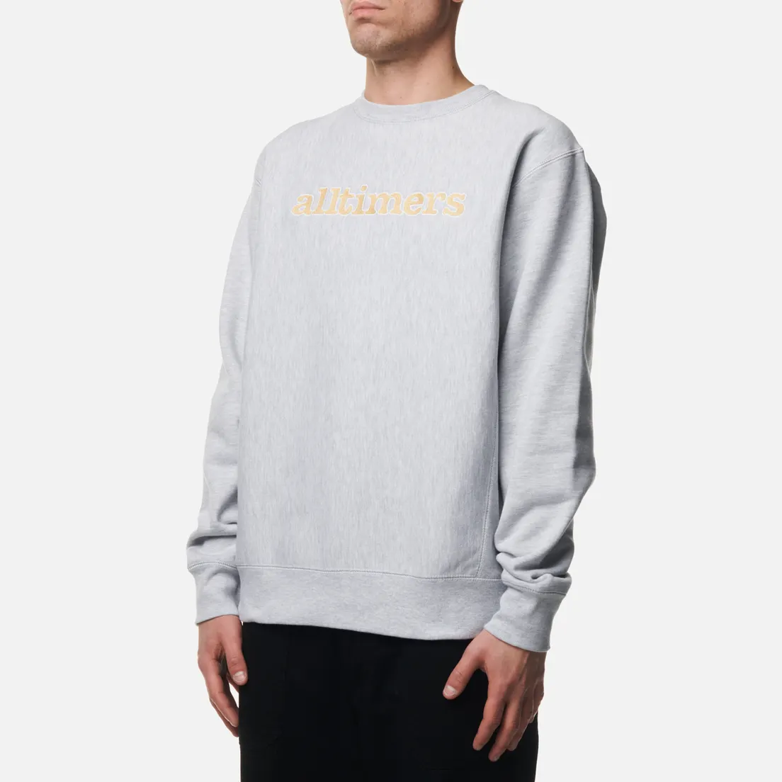 Alltimers Мужская толстовка Stamped Embroidered Heavyweight Crew Neck