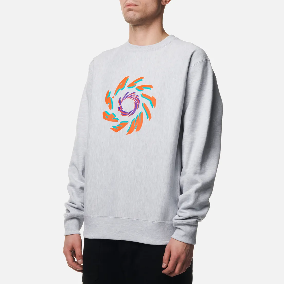 Alltimers Мужская толстовка Spin Cycle Heavyweight Crew Neck