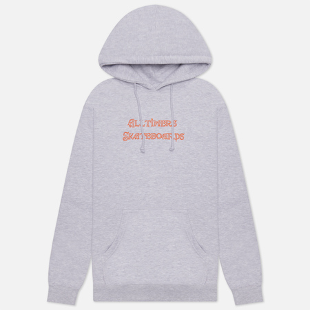 фото Мужская толстовка alltimers nolle embroidered hoodie, цвет серый, размер s