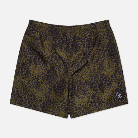 фото Мужские шорты alltimers raffe camo swim, цвет оливковый, размер s