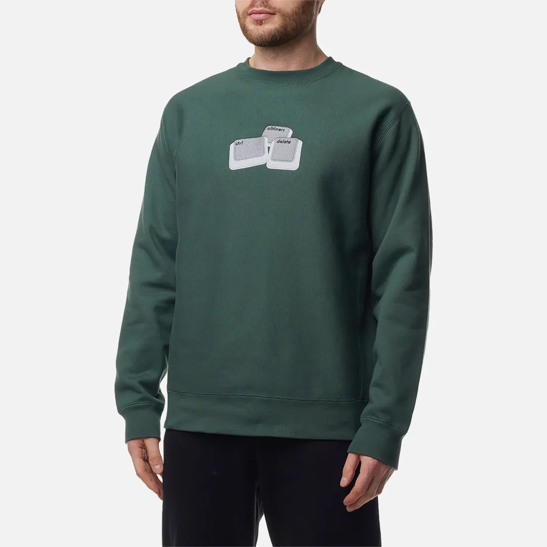 Alltimers Мужская толстовка Delete Embroidered Crew Neck