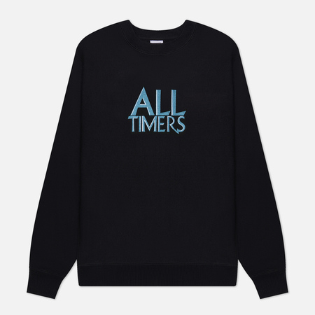 Мужская толстовка Alltimers Taverna Embroidered Crew Neck, цвет чёрный, размер XL