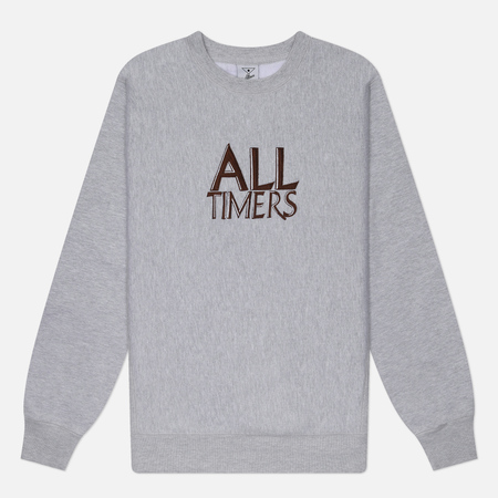 Мужская толстовка Alltimers Taverna Embroidered Crew Neck, цвет серый, размер S