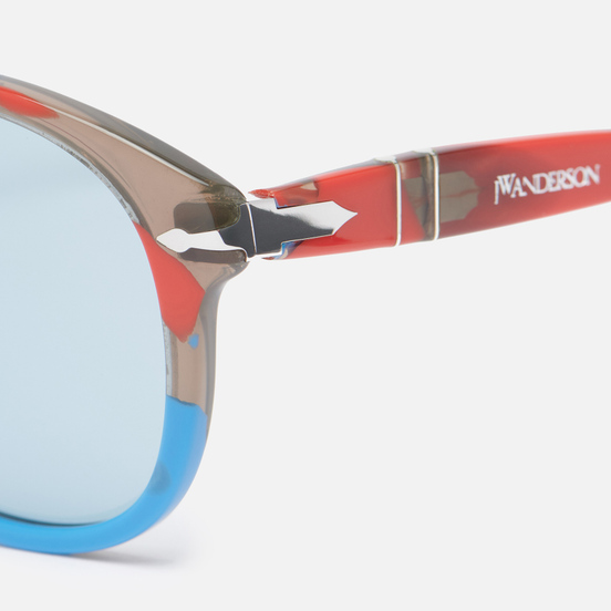 Солнцезащитные очки Persol x JW Anderson 649 Red And Blue Spotted/Blue Vintage