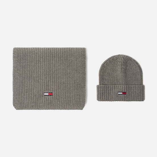 Подарочный набор Tommy Jeans Basic Scarf & Beanie GP Light Grey Heather