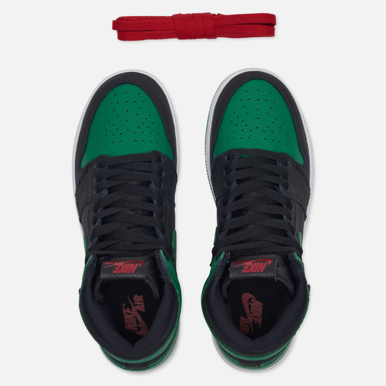 Подростковые кроссовки Jordan Air Jordan 1 Retro High OG GS Black/Pine Green/White/Gym Red