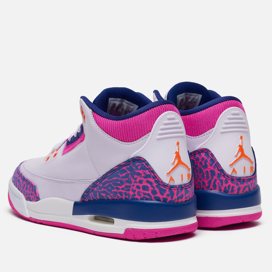 Подростковые кроссовки Jordan Air Jordan 3 Retro GS Barely Grape/Hyper Crimson/Fire Pink