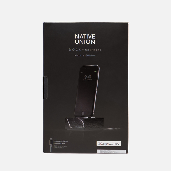 Подставка Native Union Dock And Apple Lightning 1.2m Marble Black