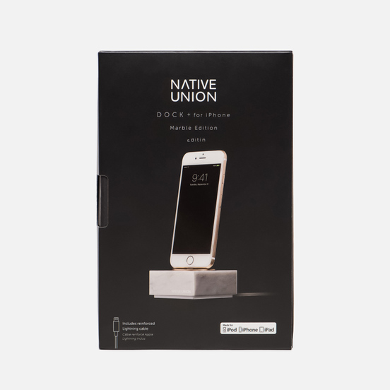 Подставка Native Union Dock And Apple Lightning 1.2m Marble White