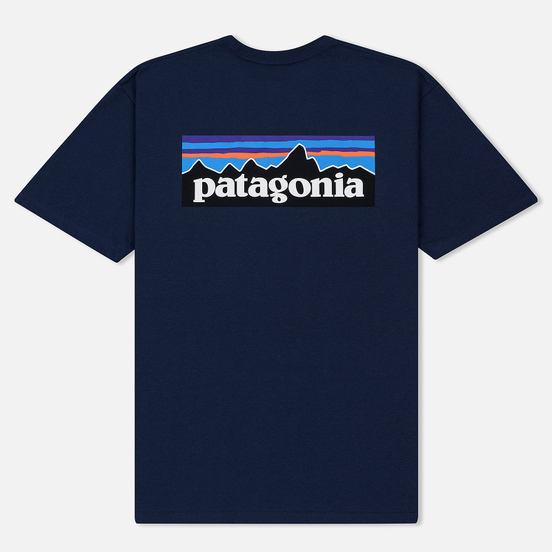 Мужская футболка Patagonia P-6 Logo Classic Navy