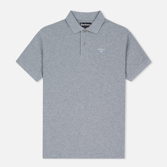 Мужское поло Barbour Sports Grey Marl