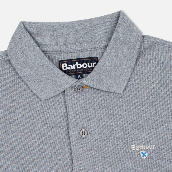 Мужское поло Barbour Sports Grey Marl