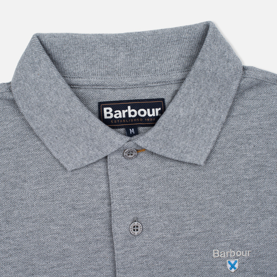 Мужское поло Barbour Sports Grey Marl