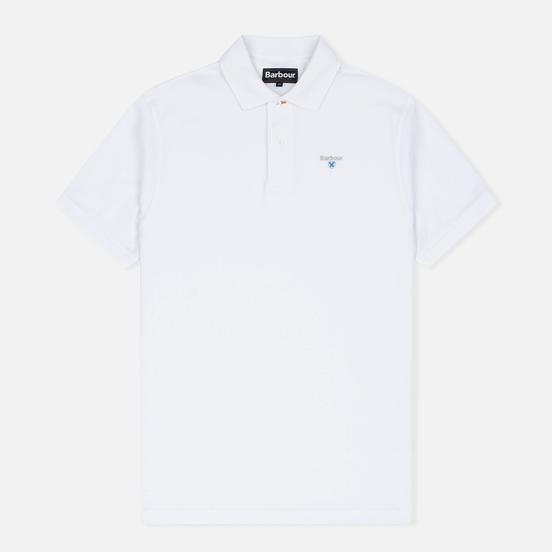 Мужское поло Barbour Sports White