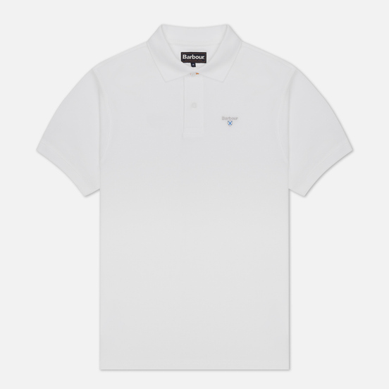 Мужское поло Barbour Sports White
