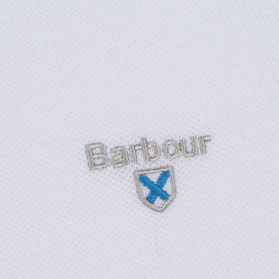 Мужское поло Barbour Sports White