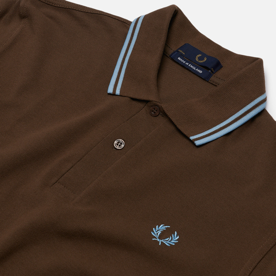 Мужское поло Fred Perry M12 Chocolate/Ice/Ice