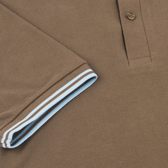 Мужское поло Fred Perry M12 Chocolate/Ice/Ice