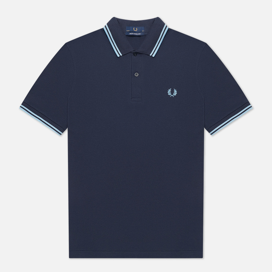 Мужское поло Fred Perry M12 Navy/Ice/Ice